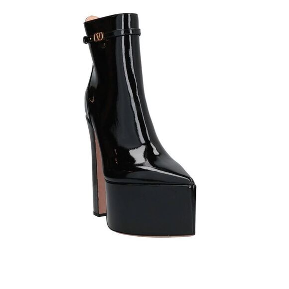 VALENTINO GARAVANI 165mm Tan-go leather boots with logo - Picture 2 of 5